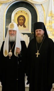Святейший Патриарх Московский и всея Руси Кирилл и архимандрит Серафим (Шемятовский)